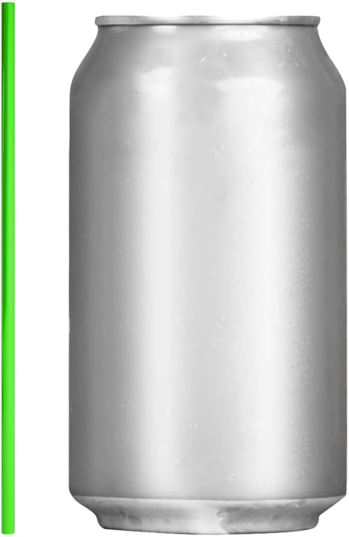 Disposable Plastic Coffee Stirrer Straw - 5 Inch Sip Stir Stick (Green, 1000)