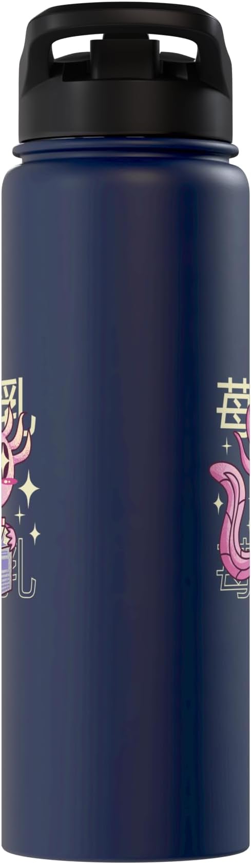 Cute Sea Creature Drinking Milk Japanese Art Kawaii Stainless Steel Insulated Water Bottle