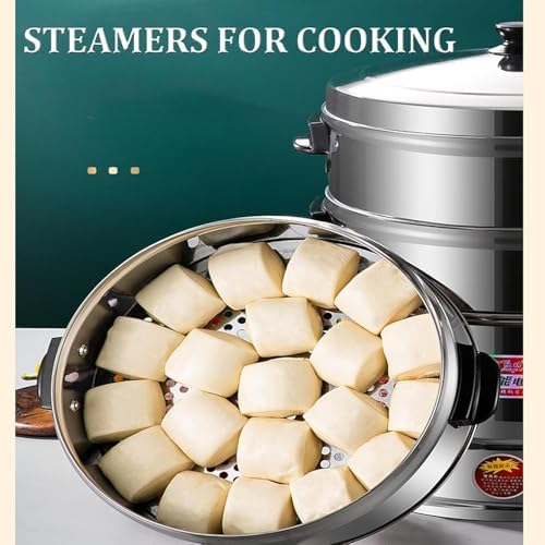 3-Tier Stainless Steel Electric Food Steamer - Automatic Heating for Healthy Cooking, Ideal for Breakfast, Meal Prep & Family Meals, Easy to Use & Clean