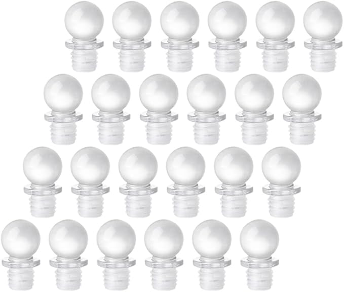 UPKOCH 24pcs Glass Stoppers for Wine Perfume Convenient Sealing Caps Portable Versatile Design Great for Home Decor Freshness Maintenance for Bottles