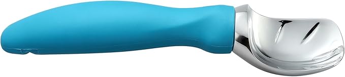 Spring Chef Ice Cream Scoop with Comfortable Handle, Professional Heavy Duty Sturdy Scooper, Premium Kitchen Tool for Cookie Dough, Gelato, Sorbet, Teal