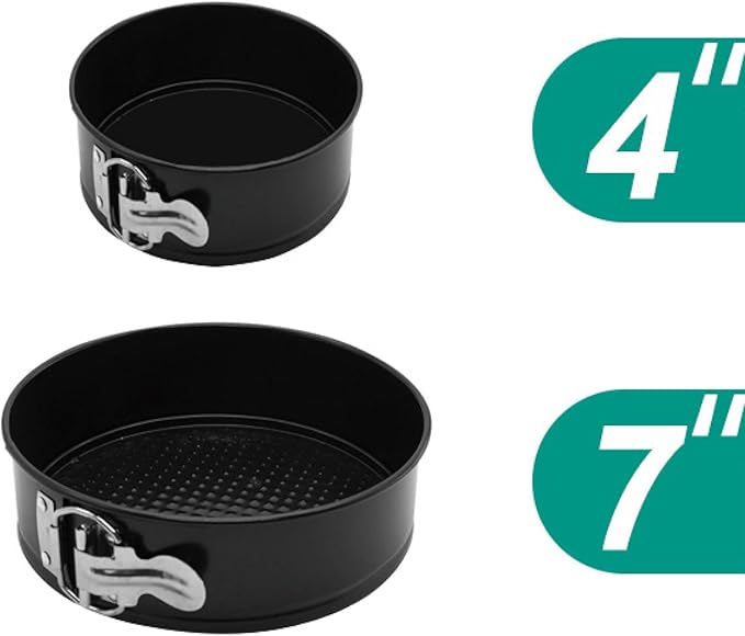 Cake Tin， Non-Stick Cake Mould, Baking Tools Baking Mold,Cake Mould,Baking Cake Ring Non-Stick Removable Bottom Cake Pan Set Bake Mould with Lock Bakeware Cake Molds 1Set 4-7Inch pan (Color : 4-7inch)