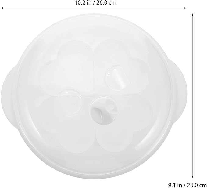 Toyvian Heart Shaped Microwave Egg Poacher Steamer Mold Egg Cooker Kitchen Specialty Cookware for Microwave Cooking and Breakfast Preparation