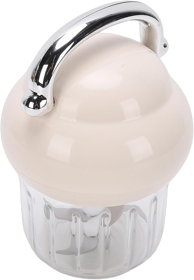 Generic Electric Garlic Chopper, 21000 RPM Portable Veggie Chopper Garlic Onion Grinder Masher, Cordless Mini Baby Food Processor, for Ginger, Chili, Fruit, 350ML