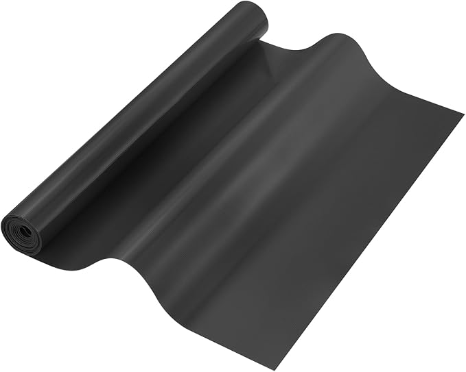 uxcell 11.8IN x 5.9FT Silicone Baking Mat Rolls, Heat Resistant Baking Mats, Non-Stick Pastry Mats, Non-Slip Countertop Mats, Refrigerator Liners Black