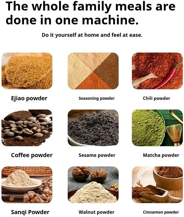 Kitchen Grinder | 500W Electric Mill | Grinds Spices, Nuts, Grains, Coffee | 1 Stainless Steel Blade | Wet & Dry Use