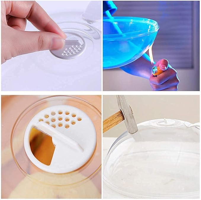2 Pack Microwave Splatter Cover, Transparent Cover, Microwave Plate Cover Lid with Handle and Adjustable Steam Vents Holes Keeps Microwave Oven Clean