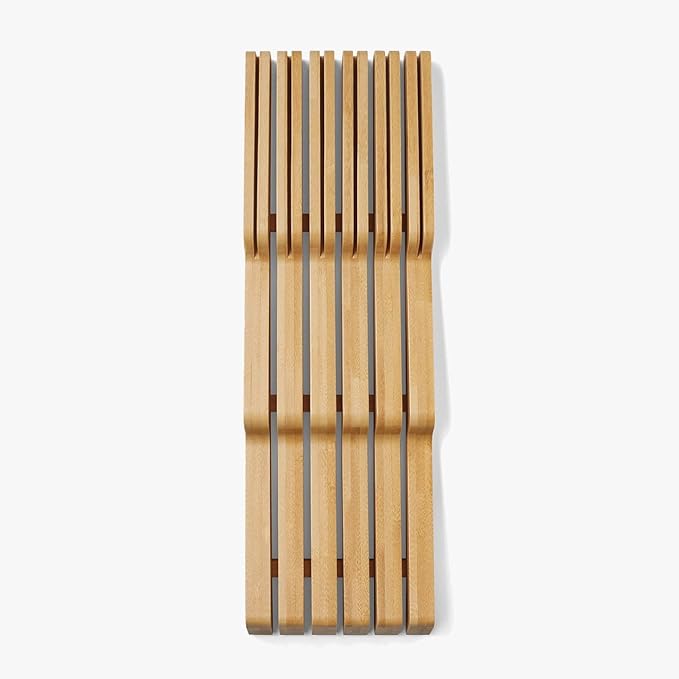 Arcos 794300 Universal Block Drawer Knives Till 25 cm (9.84 Inch) -Made of Bamboo-Size 39 x 432 x 139 mm (1.53 x 17 x 5.47 Inch) -Brown Colour, Stainless Steel ands Plastic