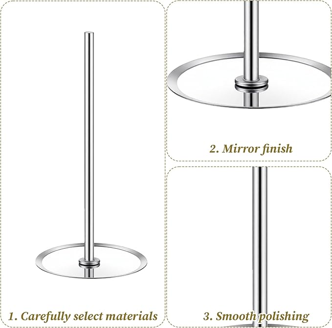 6 Pcs Cake Heating Core for Baking Stainless Steel Heating Rod Cake Strips for Even Baking 2.76 Inch Silver Bakings Nails Cakes Stick Supplies for Decorating Supplies Bake Tools Accessories