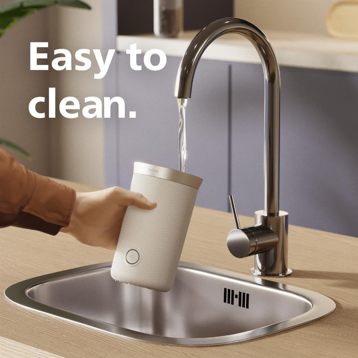 Philips Baristina Milk Frother - Foam Milk Perfectly. Hot and Cold. Dairy and Non-Dairy. Easy to Clean Baristina Espresso Machines. Milky White (BAR311/00)