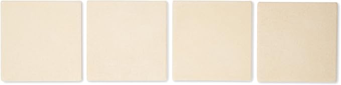 Outset Pizza Grill Stone Tiles For Oven and Grill, Set of 4 Baking Stones for Pizza, Bread & More
