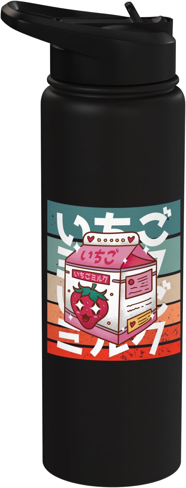 Kawaii Milk Carton Japanese Culture Adorable Strawberry Cute Stainless Steel Insulated Water Bottle