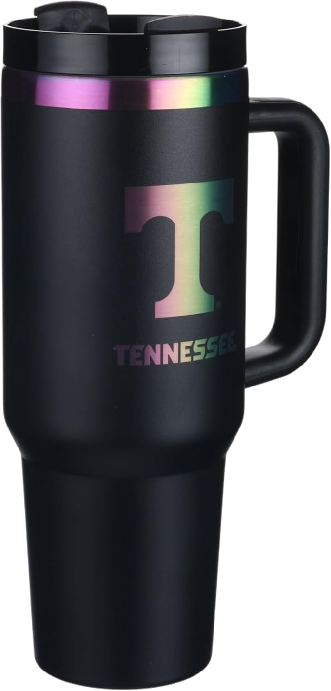 The Memory Company | Licensed NCAA 40oz Iridescent Tumbler with Handle