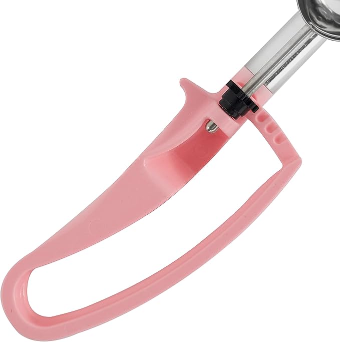 Zeroll 2060 Universal Standard Length EZ Disher Food Portion Control Scoop Designed for Right or Left Hand Use Dishwasher Safe NSF Approved, 1 7/16-Inch, Pink