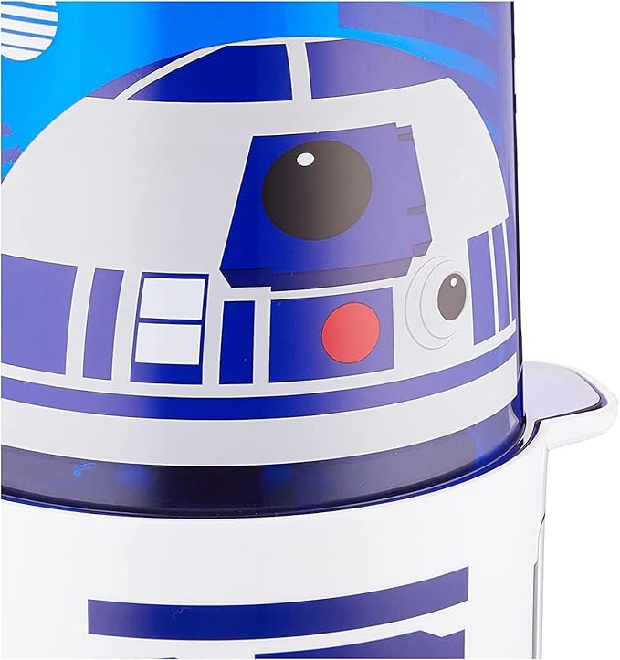Star Wars R2-D2 Stir Popcorn Popper from Select Brands - Countertop Machine with Non-Skid Feet & Nonstick Surface - Home Kitchen Appliance for Popcorn - Electric Maker with Kernel Scoop & Oil Spoon