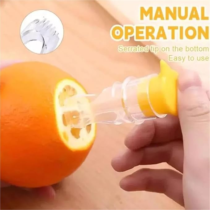 Manual Lemon Juicer Portable Mini Squeezer Citrus Reamer Hand Held Easy for Orange Limes(A)