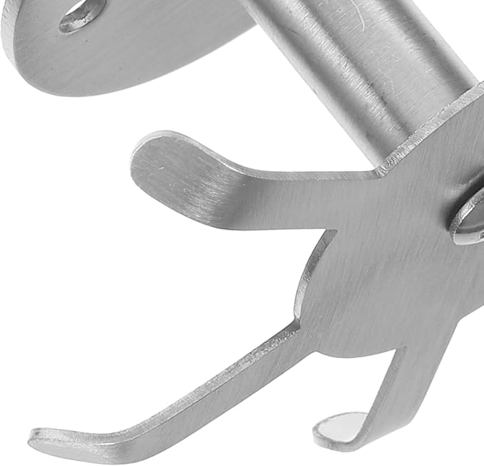 SUPVOX Rotatable 6-Prong Kitchen Utensil Hooks Stainless Steel 304 Under Cabinet Hanging Holder Heavy Duty Hanging Utensil Organizer for Kitchen Storage
