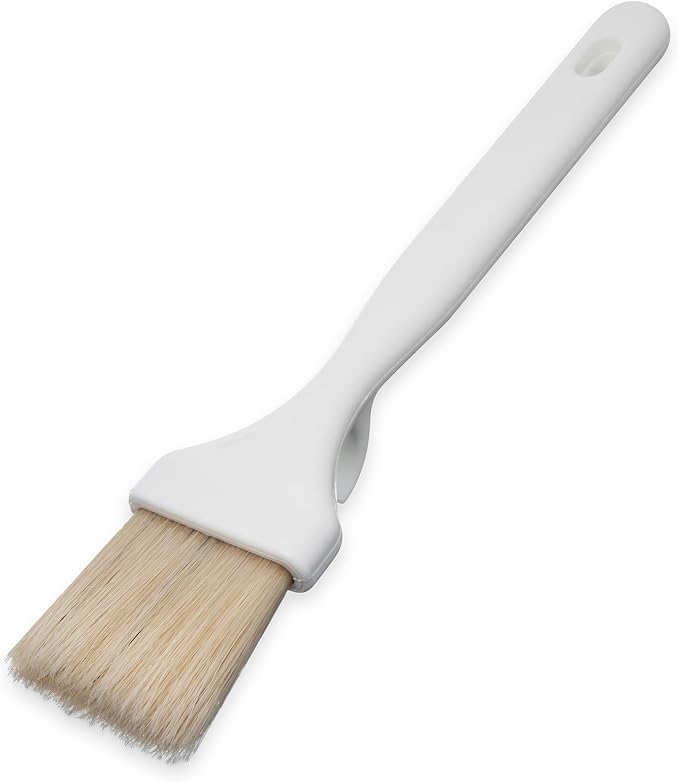 SPARTA 4037800 Meteor Boarhair Pastry Brush, Basting Brush With Built-In Projecting Hook, 2 Inches, Brown, (Pack of 12)