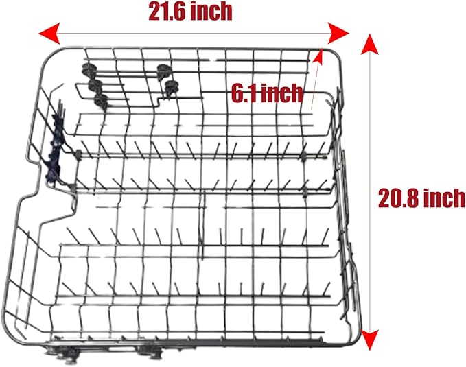 Upgraded DD82-01074A Middle Dishwasher Rack Replacement for Samsung Dishwasher Modle DW80R5061/DW80R5060/DW80K7050UG Series
