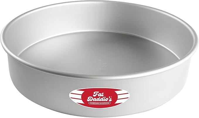 Fat Daddio's Round Cake Pan, 13 x 3 Inch, Silver