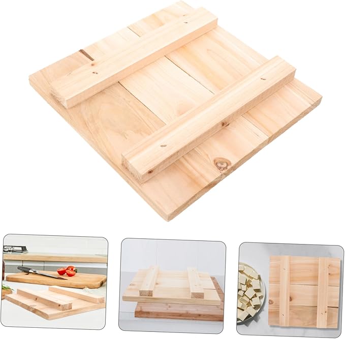 SOLUSTRE Wooden Tofu Press Mold Adjustable Frame Washable Tofu Maker 100% Natural Cedar Wood for Homemade and Cheese Making