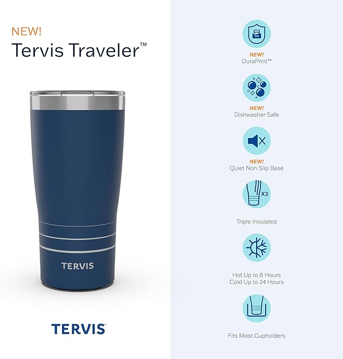 Tervis Traveler Game of Thrones - House of the Dragon - Scale Up Triple Insulated Tumbler Travel Cup Keeps Drinks Cold & Hot, 20oz, Stainless Steel