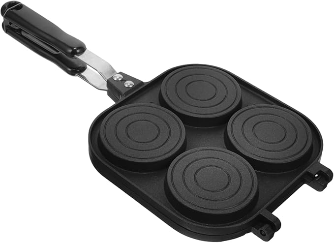 Non Stick Frying Pan and Hamburger Making Mold Non Sticking Kitchen Pot for Versatile Cooking Ideal for Breakfast and More