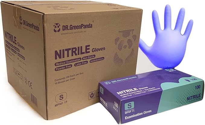 Nitrile Food Safe Disposable Medical Gloves Latex Free Powder Free for Food Prep Cooking Cleaning Exam 3mil