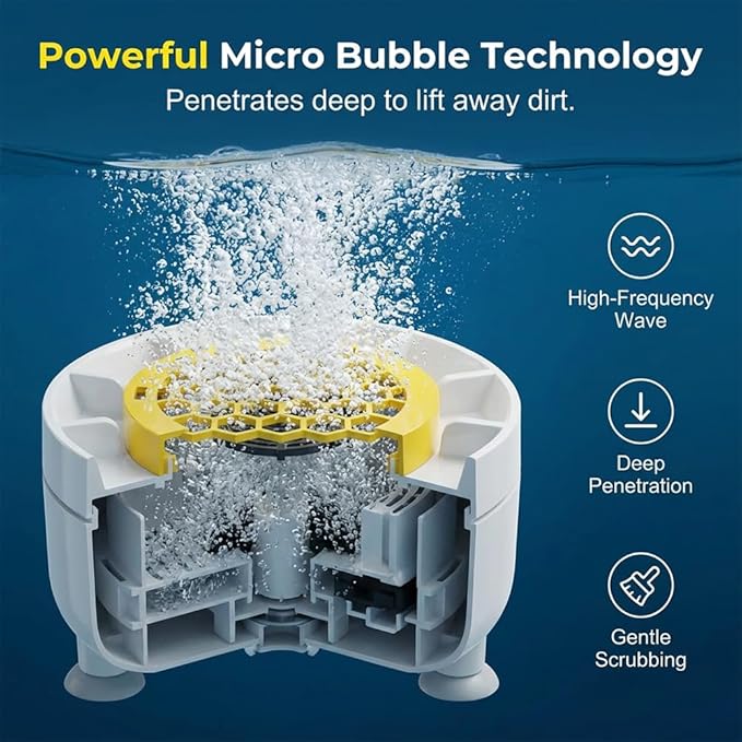 Fruit Vegetable Washing Machine, 2026 Upgraded Fruit Cleaner Device, Portable Wireless Food Purifier, with OH-ion Purification Technology, for Cleaning Fruit,Vegetable