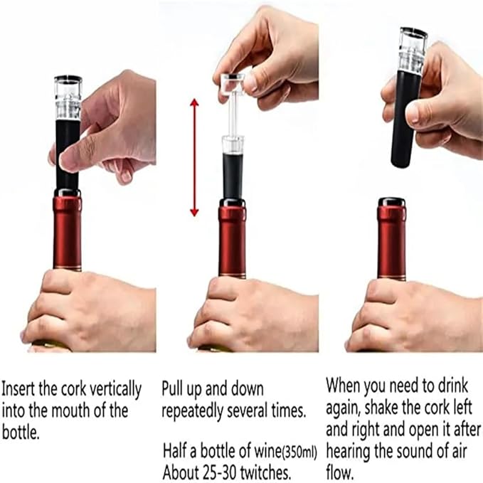 Black Silicone Stopper 1/2/3/4pcs, Wine Bottle Stopper With Built-in Vacuum, Wine Pump, Food Safety Silicone Cap, Vacuum Wine Stopper, Winery Accessories(2pcs)