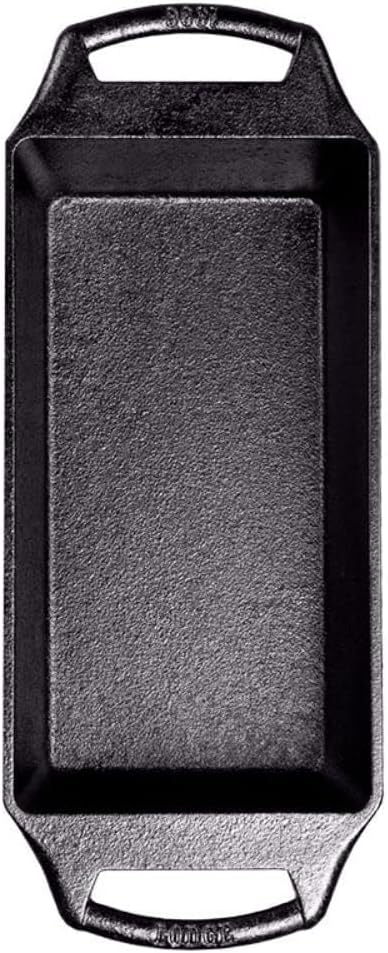 Lodge Cast Iron Loaf Pan - 8.5 x 4.5 Inch PFAS-Free Bread Baking Pan - Naturally Seasoned Cast Iron Bakeware for Sourdough, Meatloaf, Breads, and More - Made in the USA - 3 Pack