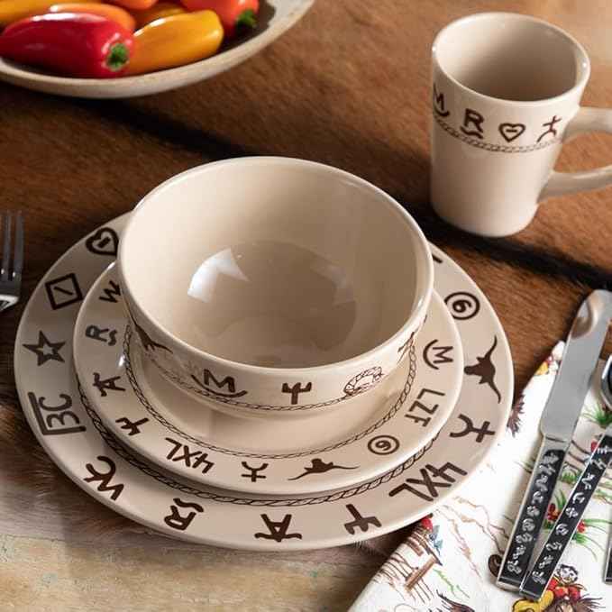 Branded 16 Piece Dinnerware Set