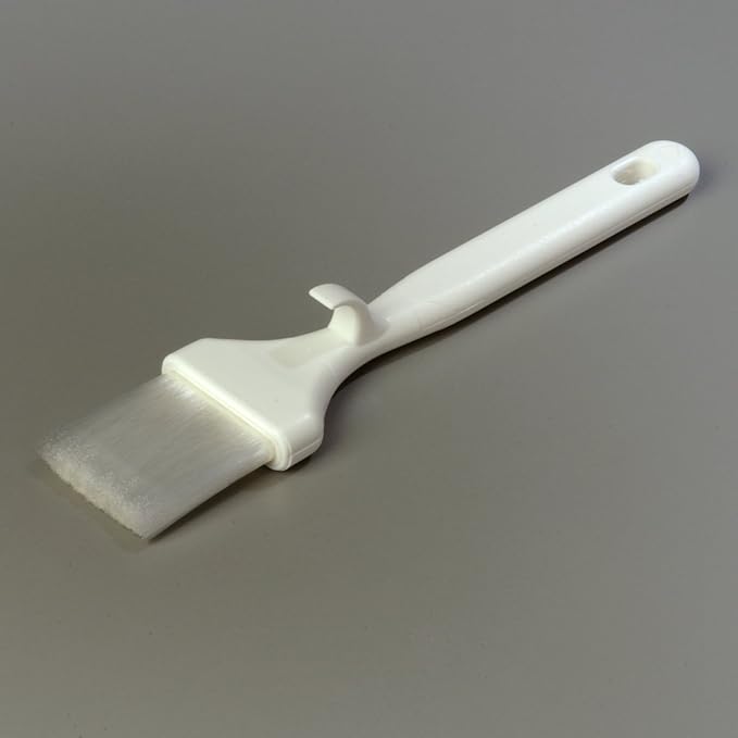 SPARTA Meteor Basting Brush, Nylon Bristle Pastry Brush for Cooking and Baking, 2" Wide, 1 Count, White