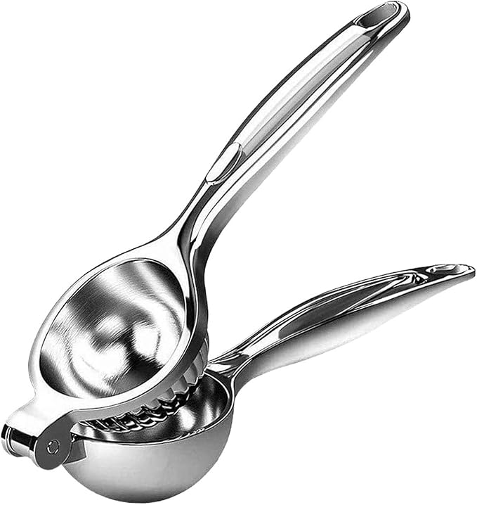Manual Juicer Hand Press Stainless Steel Lemon Juicer Manual Citrus |-resistant Dishwasher-safe Squeezer |for Lemons Limes More(Lemon Squeez)