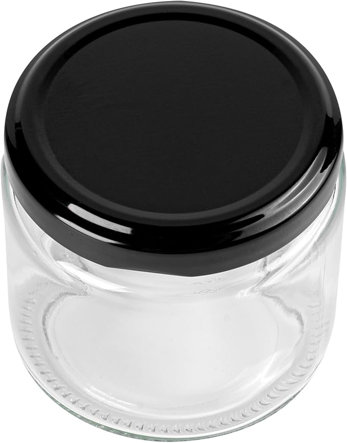 Restaurantware 100 Pack Of Glass Jars, 6 Oz Durable Glass Jars With Lids, Small Mason Jar For Food Reusable Hot And Cold Friendly, For Restaurants And Kitchens, Clear Storage Jar