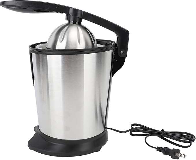 Electric Citrus Juicer, 180W 15000rpm Auto Off Dishwasher Stainless Steel Orange Juicer Ultra Powerful Motor Soft Handle Citrus Squeezer for Oranges, Lemons