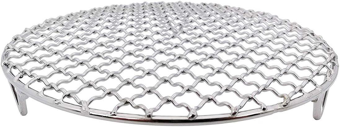 Versatile Round 304 Stainless Steel Cooling Rack Baking,Heat Resistant Rust Proof Sturdy Durable Dia 9.5"
