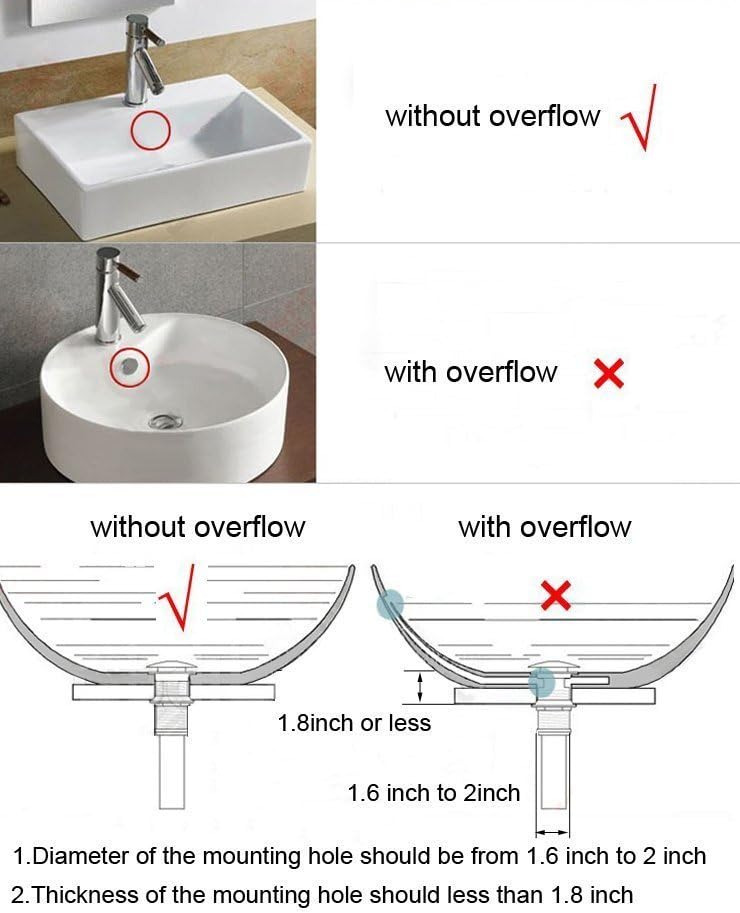 Bathroom Toilet Antique Solid Brass Pop up Drain Sink Drain Faucet Stopper Large Pop Without Overflow