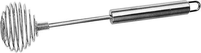 Fox Run 5829 Spiral Spring Whisk, 10" Silver Stainless Steel, Medium