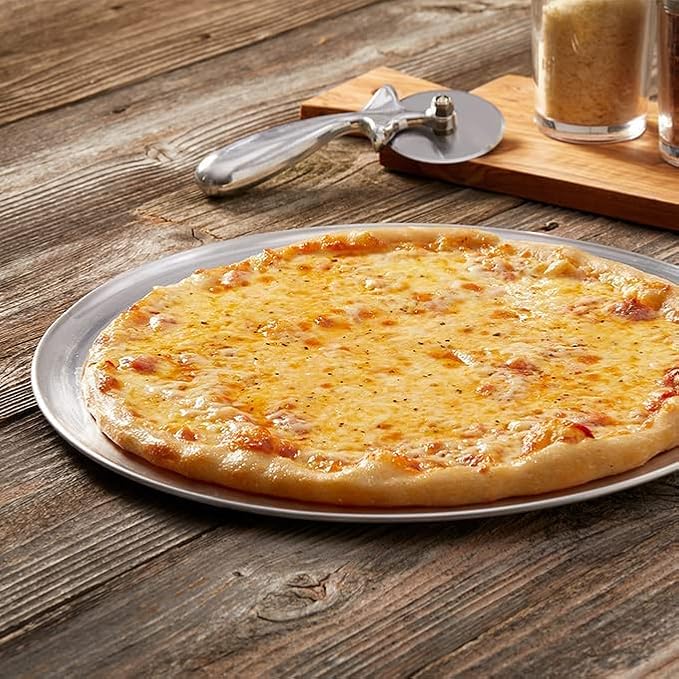 American METALCRAFT, Inc. TP8 Wide Rim Pizza Pan, Aluminum, 8-Inches,Silver