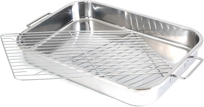 ExcelSteel 594 Roasting Pan, Stainless