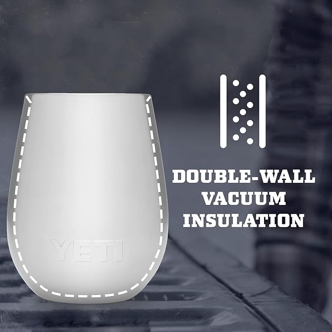 YETI Rambler 10 oz Wine Tumbler, Vacuum Insulated, Stainless Steel with MagSlider Lid, Canopy Green