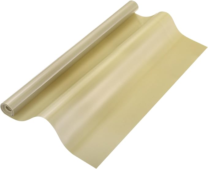 uxcell 15.7IN x 3.9FT Silicone Baking Mat Rolls, Heat Resistant Baking Mats, Non-Stick Pastry Mats, Non-Slip Countertop Mats, Refrigerator Liners Beige