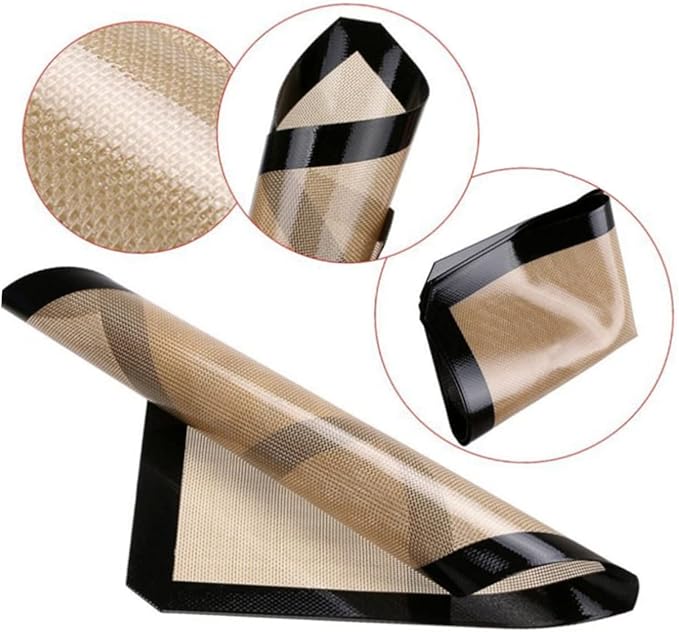 IMIKEYA 4pcs Silicone Baking Mats Non-stick Heat Resistant Pad Reusable Baking Liners for Pastry Bread and Cake