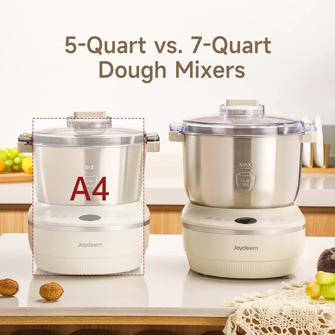 Joydeem HMJ-A701 Electric Dough Maker (7.4Qt) with Ferment Function - Ideal for Bread, Pizza, Sourdough & Dumpling Dough