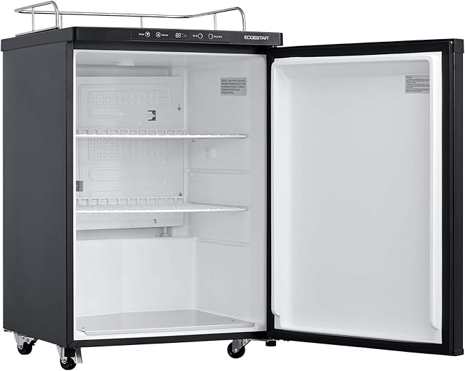 EdgeStar BR3002 24 Inch Wide Kegerator Conversion Refrigerator for Full Size Kegs with Deep Chill Mode - Black