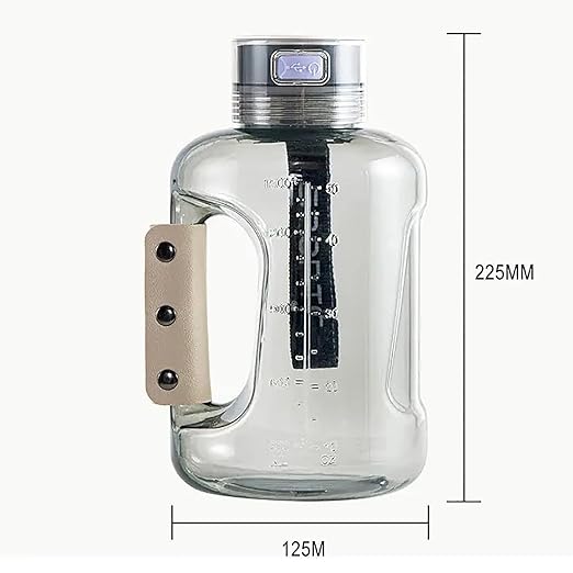 Hydrogen Water Bottle Generator Machine Updated, Portable Hydrogen Water Ionizer Machine Rechargeable, Hydrogen Rich Water Glass Health Cup 420ml (Black-Hydrogen Water Bottle-1set)