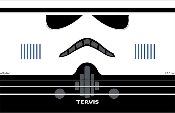 Tervis Traveler Star Wars Helmet Detail Triple Walled Insulated Tumbler Travel Cup Keeps Drinks Cold & Hot, 30oz - with Straw Lid, Stainless Steel