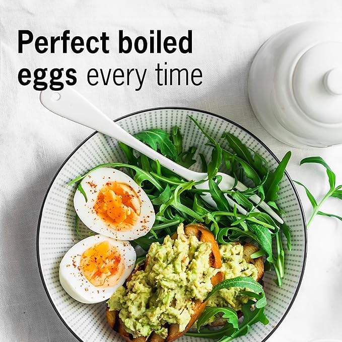 BrainStream BeepEgg Basic - Egg Timer with Musical Alerts, Plays Tunes When Eggs Reach Doneness - Works for All Egg Sizes, Fun & Reliable Kitchen Gadget, Made in Germany (Nightblue)