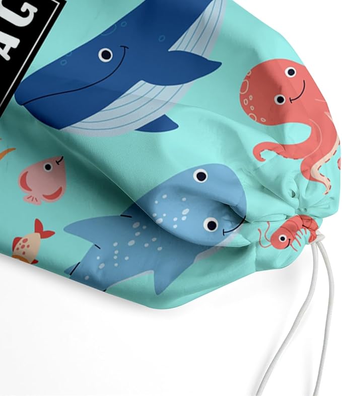 Plastic Bag Holder, Reusable Grocery Plastic Bag Holders for Home Kitchen Travelling Camping Beach Decor, use 1 Pack，Marine life